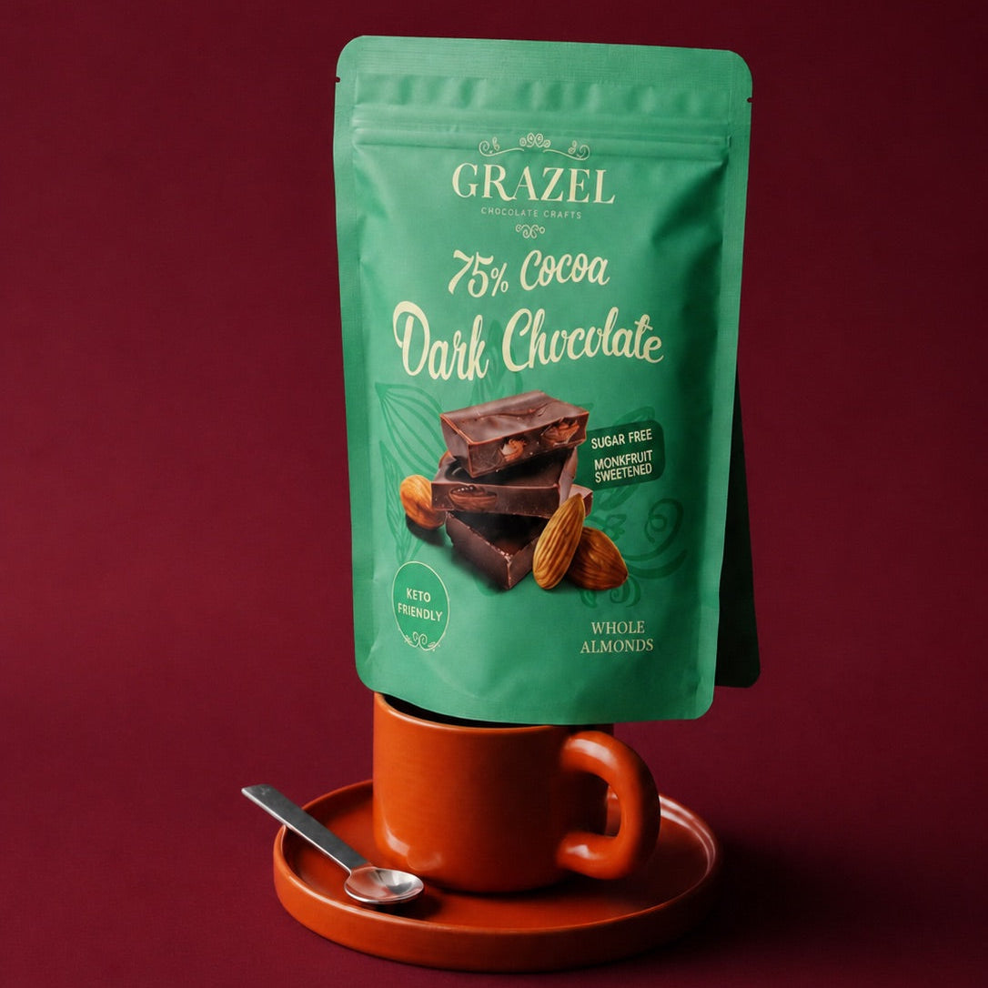 Sugar free Dark Chocolate Whole Almonds