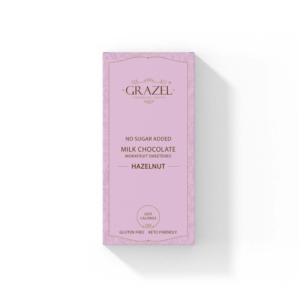 Sugar free Milk Chocolate - Hazelnut - Classic Bar