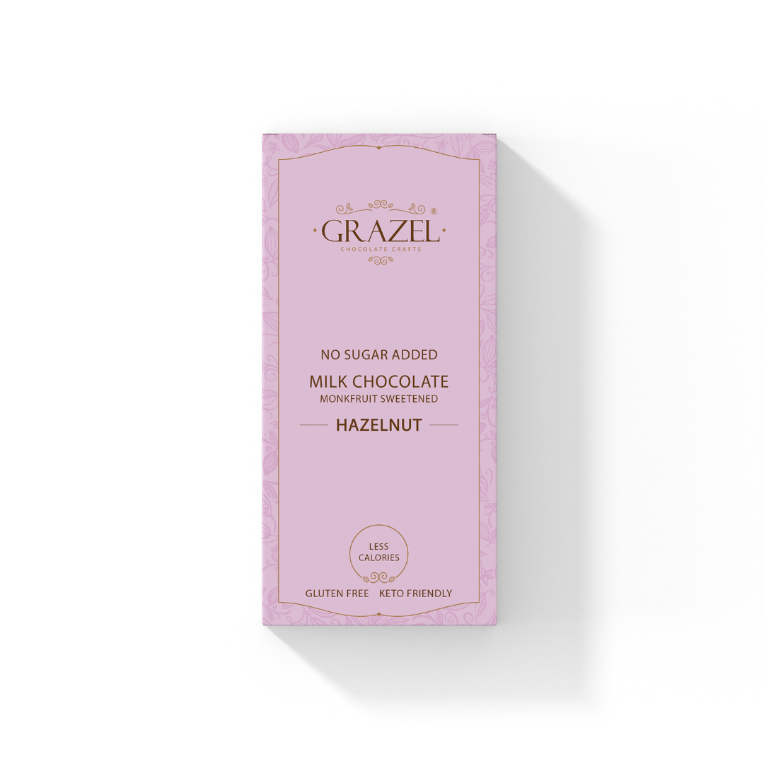 Sugar free Milk Chocolate - Hazelnut - Classic Bar